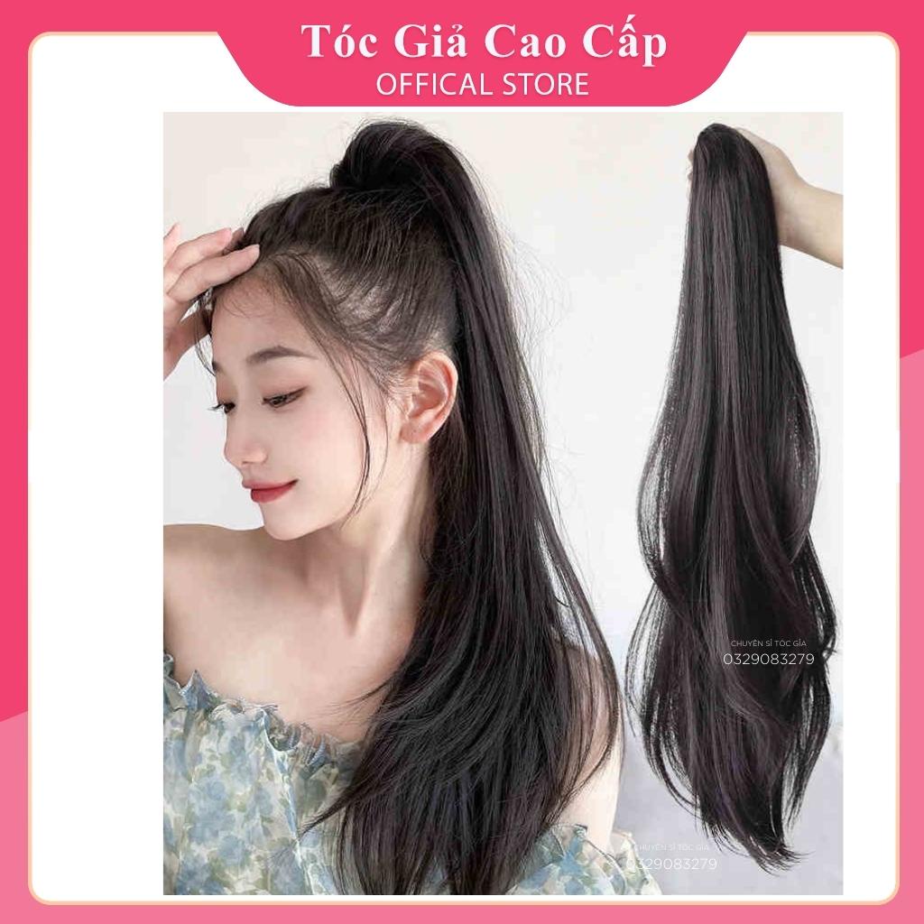 Tóc giả ngoặm mini cúp lơi tự nhiên, sợi tơ đẹp, DW76