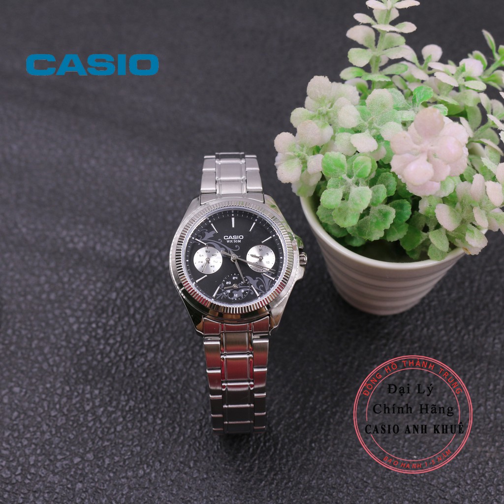 Đồng hồ nữ Casio LTP-2088D-1A2VDF dây kim loại