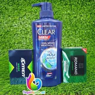 [Tặng 1 Xà Bông]Dầu Gội Clear Men 390ml