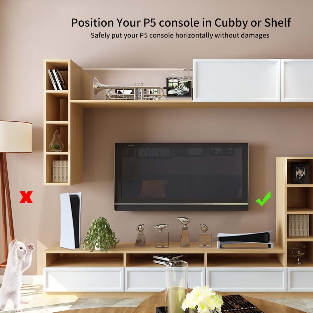 Bộ 2 Giá Đỡ Ổ Đĩa Quang / Kỹ Thuật Số Ngang Cho Playstation 5 PS5