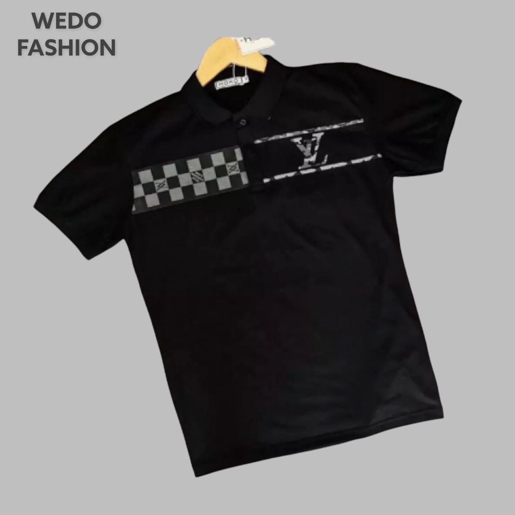 Áo polo nam phối họa tiết LX, vải thun co giãn siêu thấm hút, thiết kế tinh tế sang trọng phù hợp mọi sự kiện - WEDO