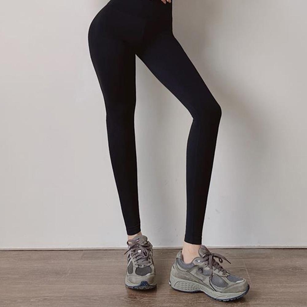 Quần Dài Tập Yoga Bằng Nylon Co Giãn Lưng Cao Thời Trang