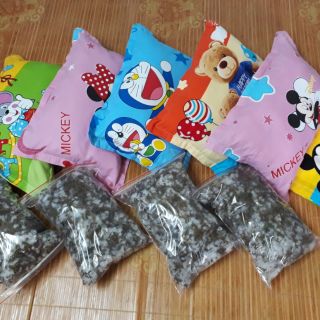 Set Gối lá đinh lăng 35x50. tặng kèm 1 bịch ruột, vòng dâu tằm cho bé