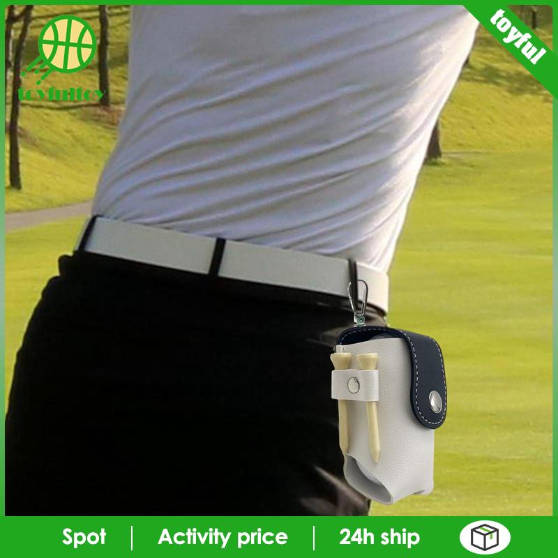 Túi Da PU Đeo Hông Đựng Bóng Golf Tiện Dụng Giá Đỡ