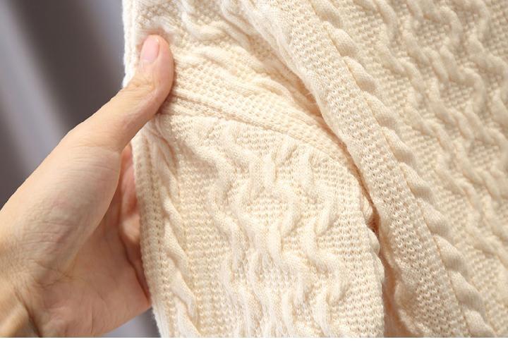 Áo sweater dệt kim dày dặn ấm áp kiểu Hàn Quốc thời trang cho bé