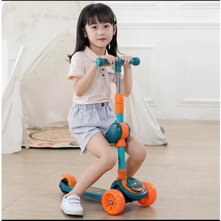 XE TRƯỢT SCOOTER, XE CHÒI CHÂN SCOOTER CÓ NHẠC VÀ ĐÈN LED