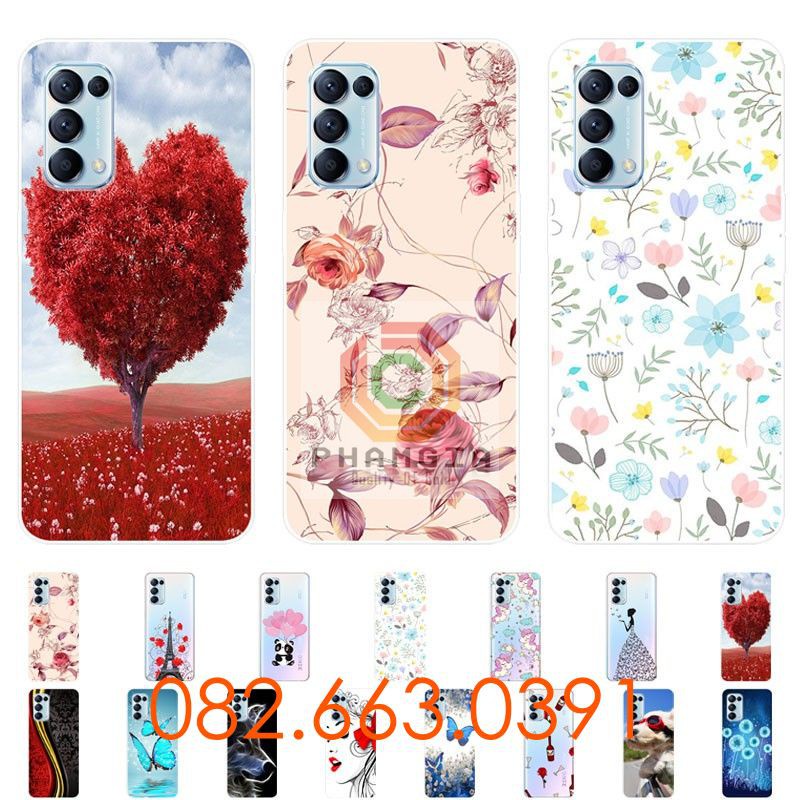 Ốp lưng Oppo Reno 5 4G / 5G dẻo trong in hình đẹp