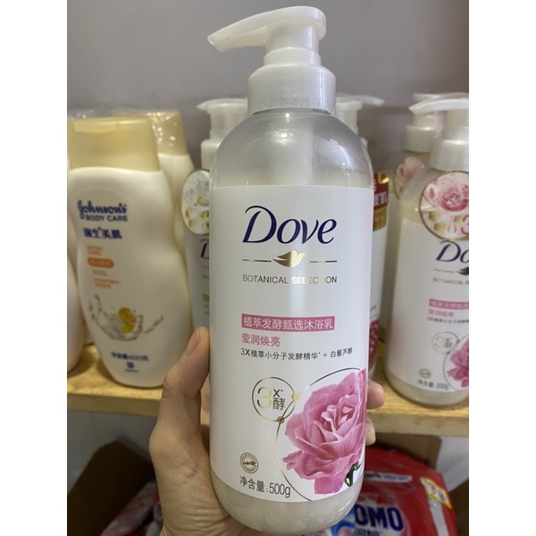 Sữa tắm trắng da Dove lên men từ trái cây + hoa