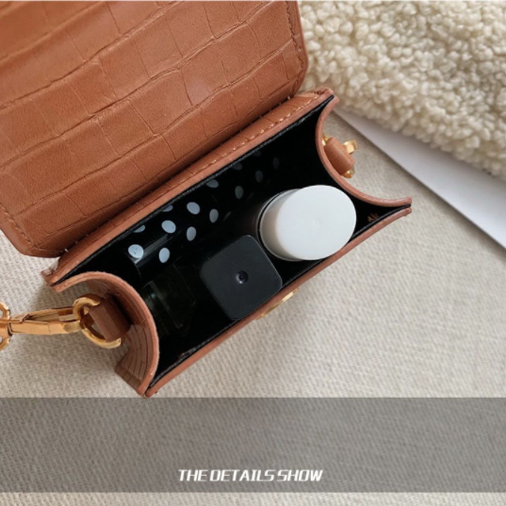 Túi Đeo Vai Mini Bằng Da Pu Nhiều Màu Tùy Chọn Hợp Thời Trang Cho Nữ