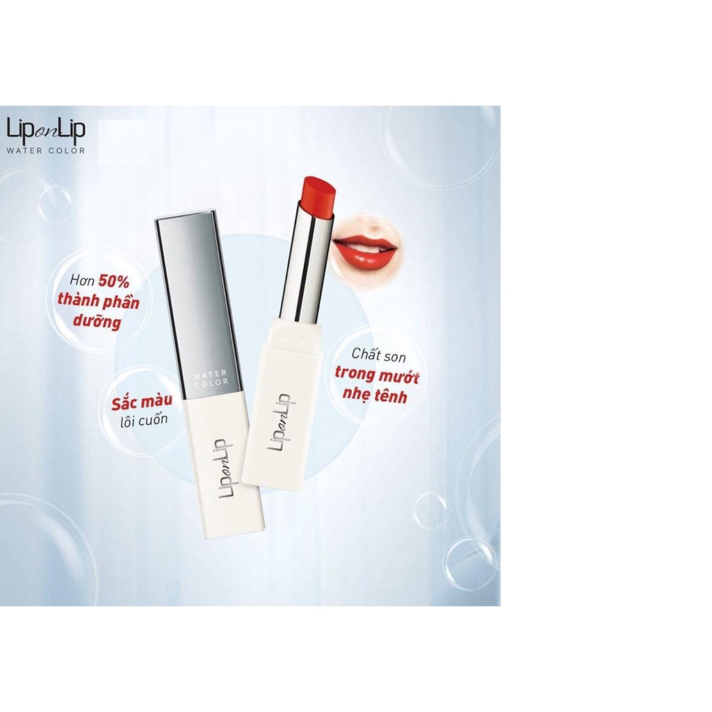 (thanh lý HSD 12/2022) Son trang điểm dưỡng tối ưu Lip On Lip Water Color 2.2g