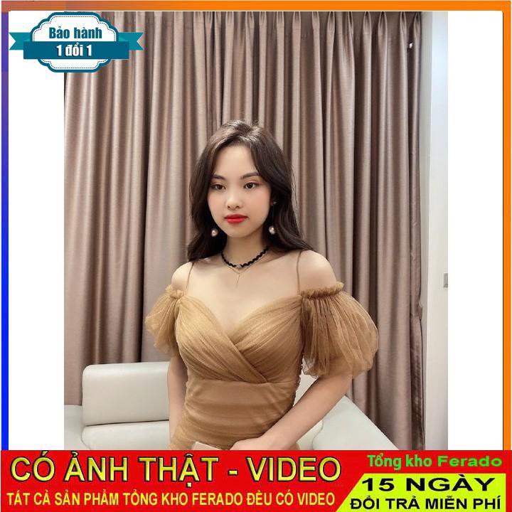 [ xả kho ] MiD Váy dạ hội voan phối lưới sang chảnh V1234 Mie Design kèm ảnh thật