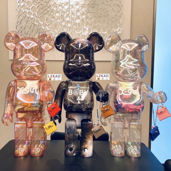Mô Hình Nhân Vật Bearbrick 400% × The Starry Night Van Gogh 28cm Chất Lượng Cao