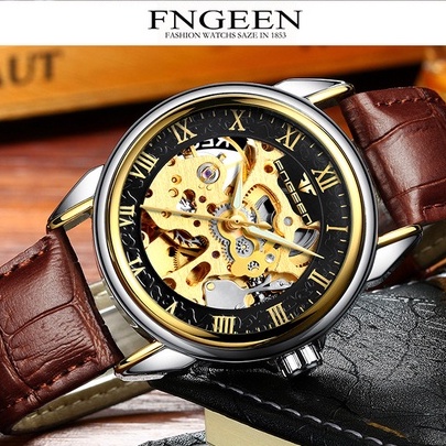 Đồng Hồ Cơ Nam Tự Động AUTOMATIC Chính Hãng FNGEEN Dây Kim Loại Cao Cấp Kiểu Dáng Thời Trang Đẹp Giá Rẻ