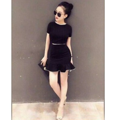 Set Áo Croptop + Chân Váy Siêu đẹp
