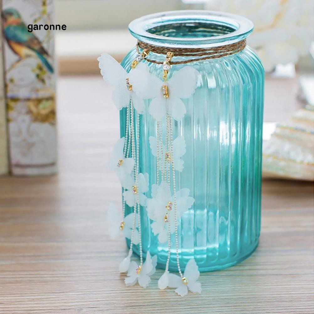 Khuyên Tai Dáng Dài Hình Bướm Phối Tua Rua Thời Trang