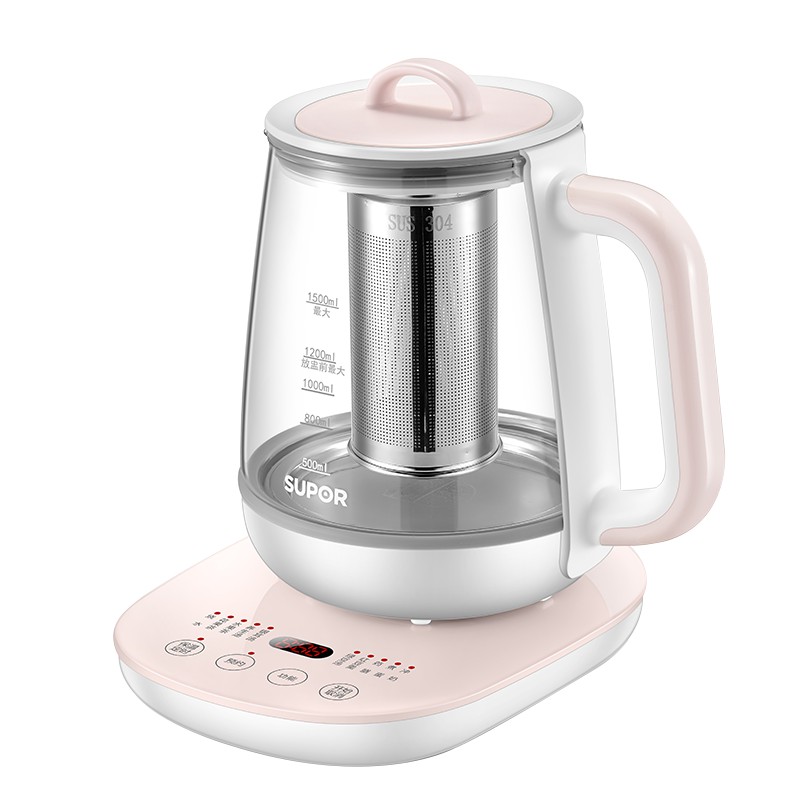 ☁✼♠Nồi sức khỏe Supor YT39 gia đình văn phòng đa chức năng pha trà sữa nhỏ dụng cụ