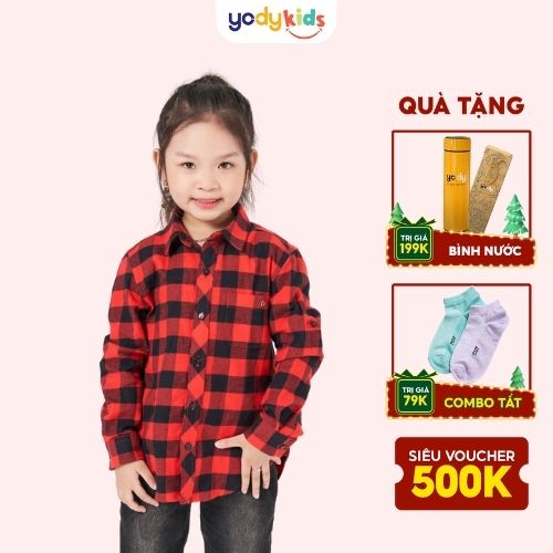 Áo thun cộc tay bé gái, chất vải cotton thoáng mát, mềm mịn Thương Hiệu YODY TSK5181