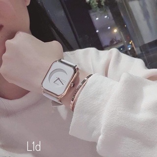 Đồng hồ nữ mặt chữ nhật G.u.o.u dây da siêu xinh , da siêu mêm , siêu bền hợp thời trang - 2021
