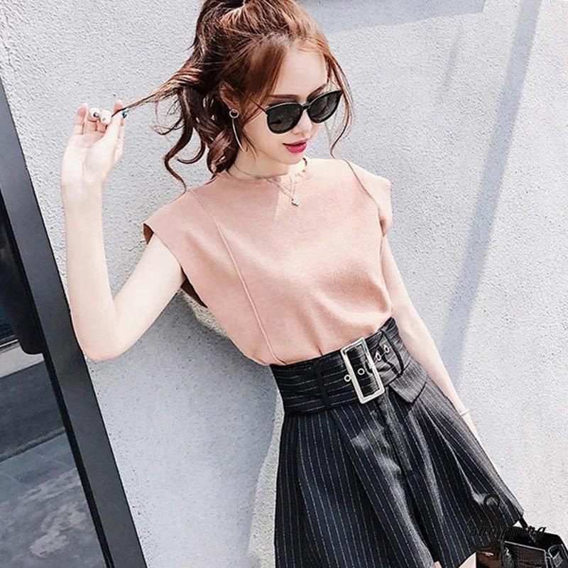Áo thun nữ cổ tròn thời trang Hàn Quốc