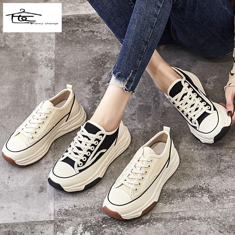 Giày Thể Thao Canvas Đế Dày Siêu Nhẹ Dễ Phối Đồ Hợp Thời Trang
