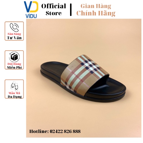 Dép nam thời trang BURBERRY ViDu 21113 màu vàng dễ đi, chống thấm nước
