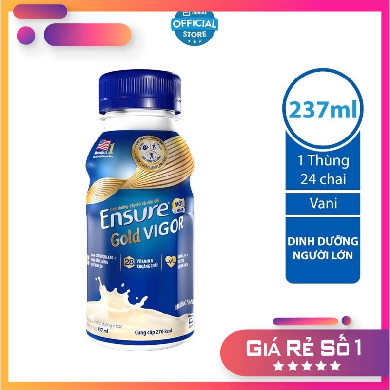 [DATE T6/2022] Thùng 24 Chai Ensure Gold Vigor 237ml
