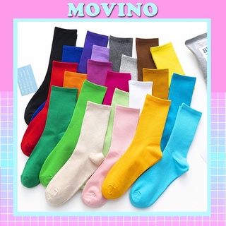 Tất cổ cao Movino vớ nữ phong cách vintage Hàn Quốc TN11