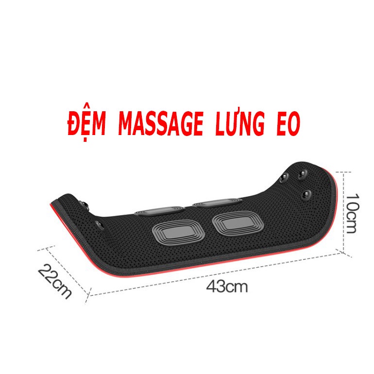 Máy Massage Lưng Eo - Máy Mát Xa Lưng - Hỗ Trợ Cột Sống, Thoát Vị Đĩa Đệm