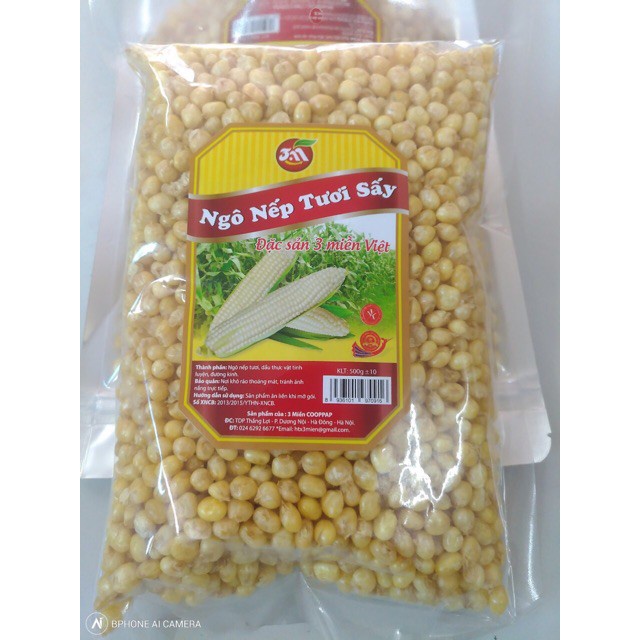 Ngô nếp non tươi sấy giòn Tây bắc loại ngon (500gr)