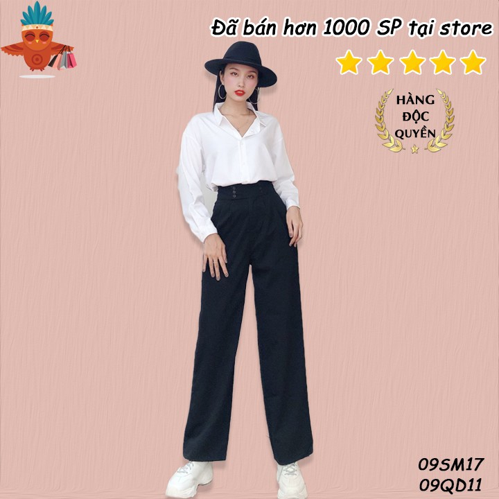Áo sơ mi basic trắng trơn cổ sen THOCA HOUSE phù hợp công sở, đi học, đi chơi freesize dưới 56kg
