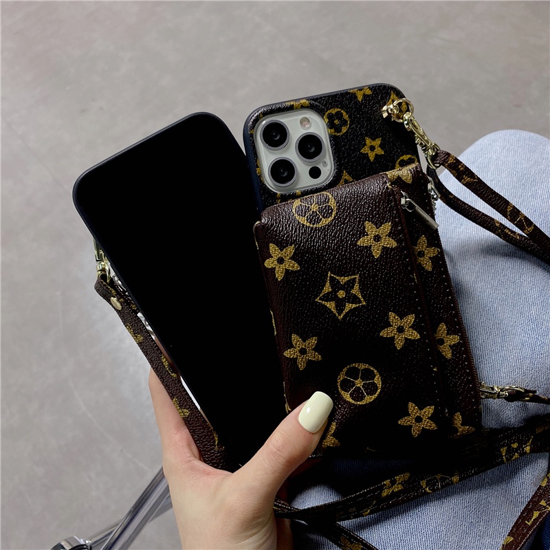 Ốp Điện Thoại Có Ngăn Đựng Tiền Xu Cho iPhone 6 6s 7 8 Plus X XS Max XR 11 12 Pro Max 12