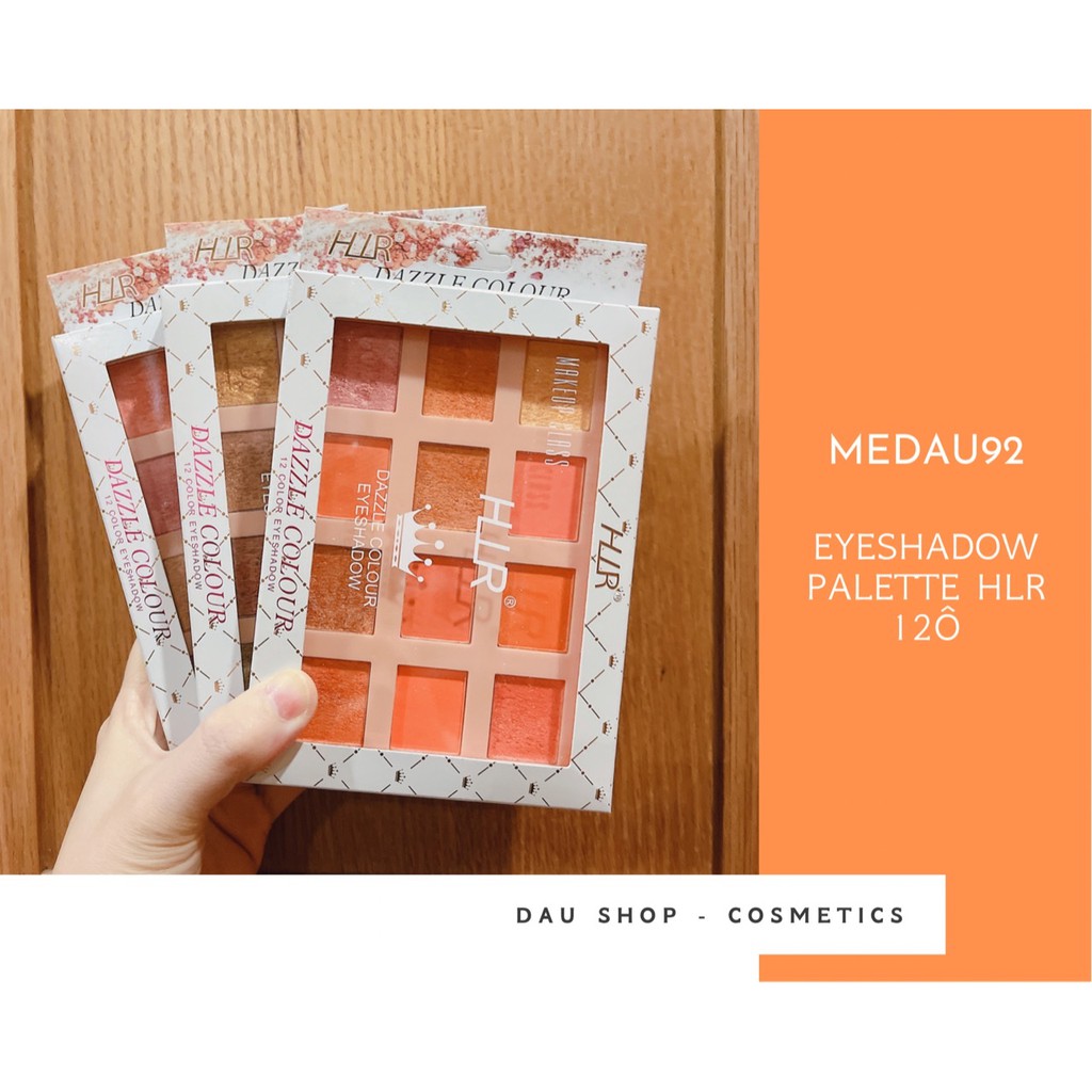 Bảng phấn mắt 12 ô HLR siêu cute (ô vuông)