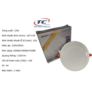 Đèn led panel đổi màu 12w duhal