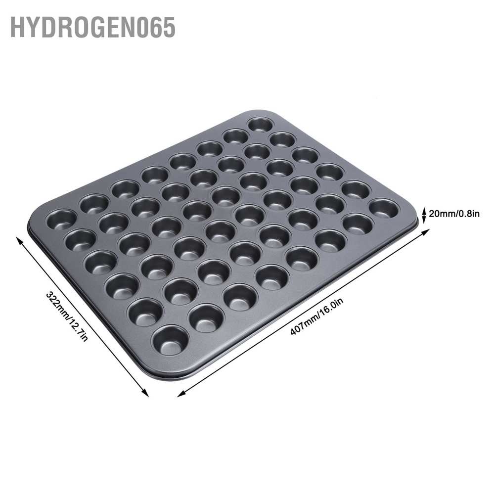 Khuôn 48 ngăn làm bánh cupcake hình tròn mini Hydrogen065