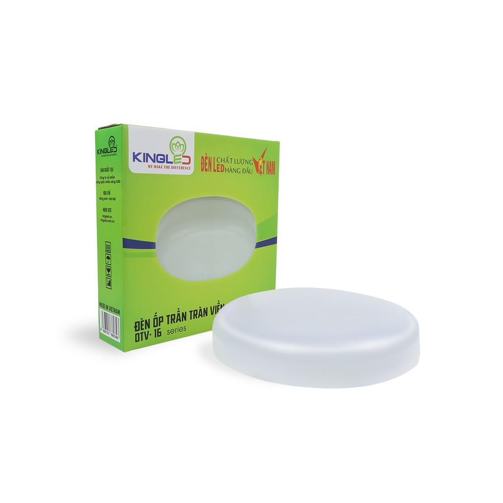 ĐÈN ỐP TRẦN TRÀN VIỀN 18W  KINGECO