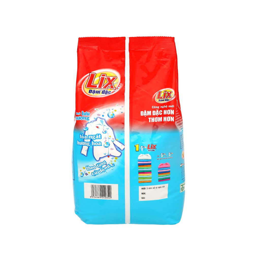 Bột giặt Lix Extra đậm đặc 6kg