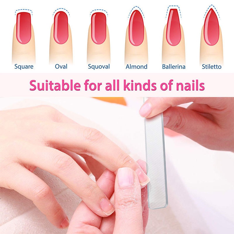 1 Cây Dũa Móng Tay Mặt Kính Nano Tráng Gương DIY Chuyên Nghiệp