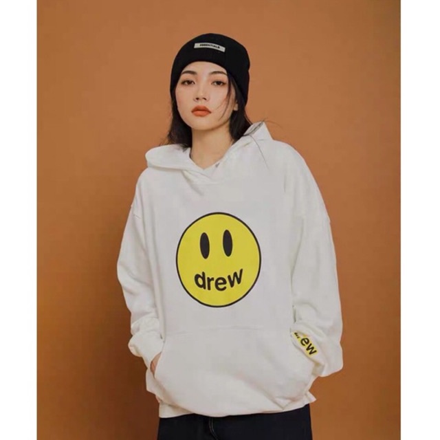 Áo Nữ, Áo Hoodies Mặt Cười DREW Chất Nỉ Ngoại Siêu Hot hit