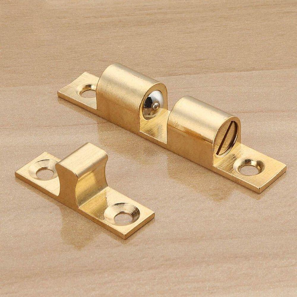 Khóa Chặn Cửa Tủ Dạng Đẩy Kèm Ốc Vít Chất Lượng Cao