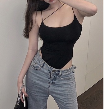 Áo Bodysuit dây bún sexy cotton, áo 2 dây, áo 3 dây, áo thun liền thân ôm sát body quyến rũ B019 | BigBuy360 - bigbuy360.vn