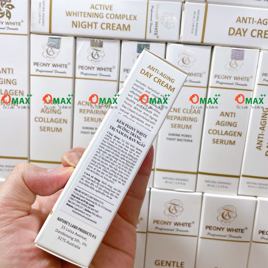 KEM PEONY WHITE NÁM BAN NGÀY - ANTI-AGING DAY CREAM - DƯỠNG TRẮNG - GIẢM THÂM NÁM DA 30ml