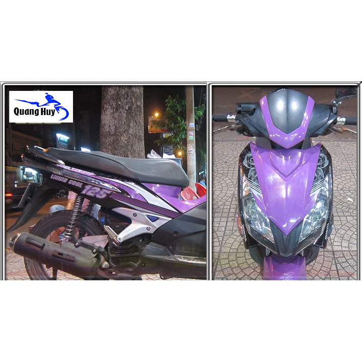 Tem trùm ♦FREESHIP♦ air blade thái tím đen, độ team trùm ab thái dán phủ dàn áo xe đen tím rẻ đẹp