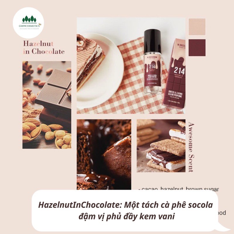 (NEW2021) Nước hoa xịt thơm W. Dressroom 100% Chính Hãng | Thế Giới Skin Care