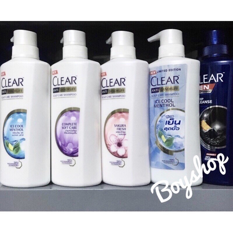 👉Dầu gội gàu Clear Men - Clear Bạc Hà Thái Lan mẫu mới 450ml 👈