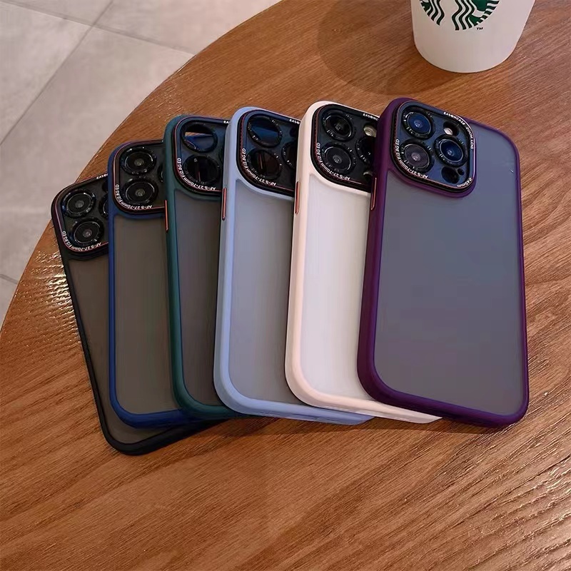 Ốp Điện Thoại iPhone 14 plus 13 12 Pro max case ốp lưng điện thoại iphone 14 13 12 11 promax Silicon Cứng Nhám Bảo Vệ camera Chống Sốc Cho