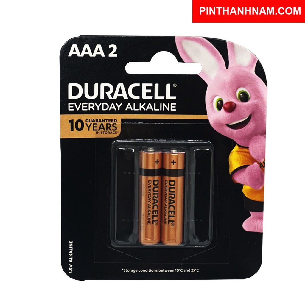 Pin AAA Duracell ( pin đũa nhỏ ) vỉ 2 viên chính hãng