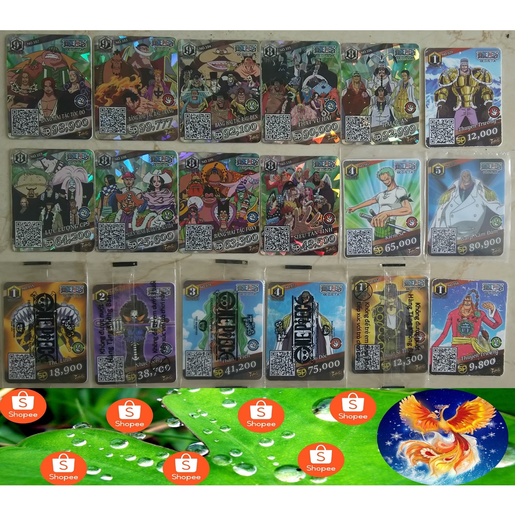 Thẻ Toonies Truy nã One Piece