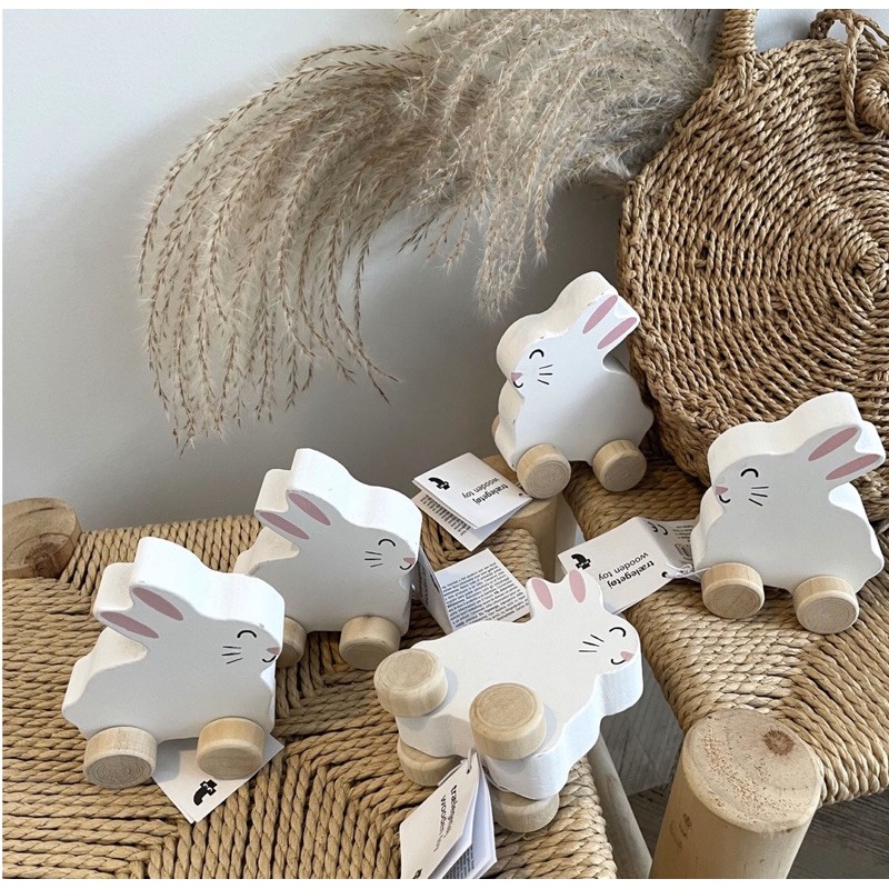 VThỏ gỗ xuất dư Nga: Gỗ và sơn an toàn cho bé nguyên tag giấy , đồ chơi gỗ an toàn cho bé