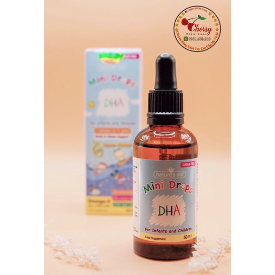 DHA Drops, hàng Anh (dạng nhỏ giọt), 50ml, Cho bé từ 3 tháng đến 5 tuổi