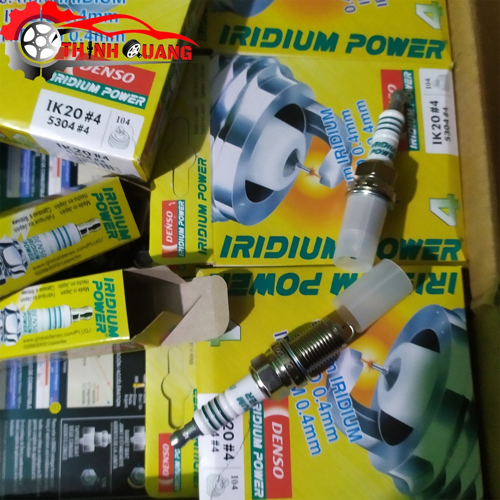Bộ 4 Bugi xe TOYOTA VIOS, ALTIS, CAMRY, YARIS IRIDIUM DENSO
